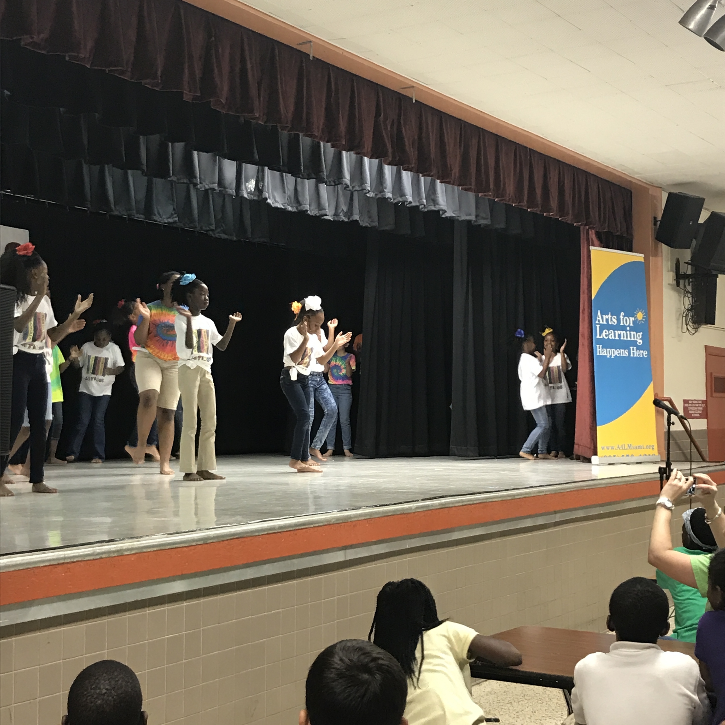 Teaching Artist Marisol Blancos's A4L Afterschool class of 3rd - 7th grade girls performing at "A Time to Dance!" at Dr. Henry W. Mack/West Little River K-8 Center.